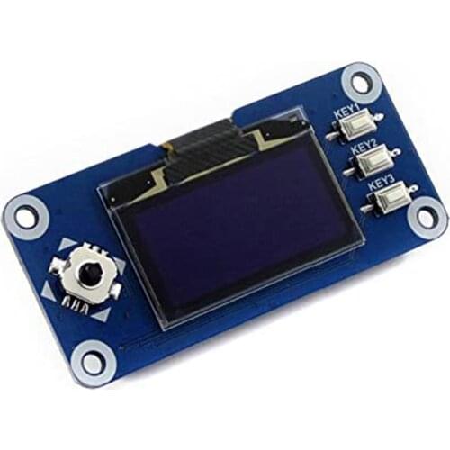 Waveshare 1.3Inch OLED Display HAT for Raspberry Pi, 128x64 Pixels, SPI/I2C Interface for Raspberry Pi 2 B / 3 B / ZERO / ZERO W