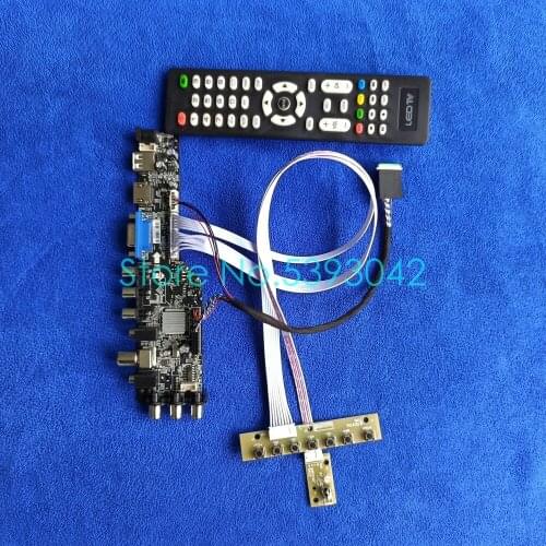 Fit LP173WD1 (TL)(E1)/(TL)(F1)/(TL)(G1)/(TL)(G2) screen digital DVB-C 40Pin LVDS VGA USB 1600*900 3663 controller card kit
