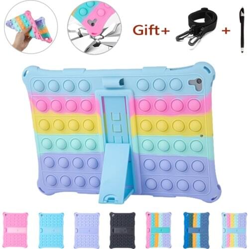 Hot Push Bubble Fidget Toy Silicone Tablet Case for IPad Air3/Pro10.5"A2152/A2153/A2123/A1701/A1709 Kids Pop It Soft Cover Funda