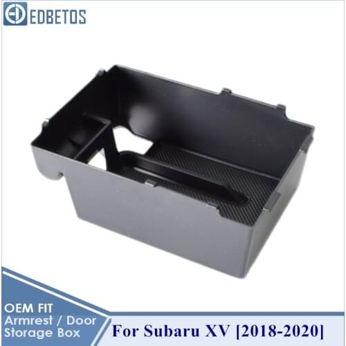 Car Armrest Box Storage Center Console Organizer Container Holder Box For Subaru XV 2018 2019 2020 Accessories