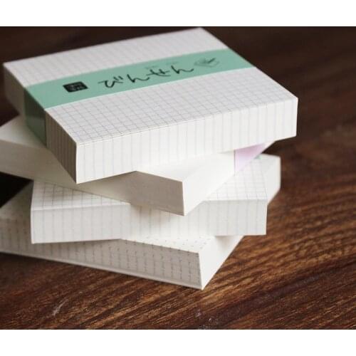 1Pc Simple Pattern N Times Pad DIY Scrapbooking Notebook Decorative Handmade Material Office Planner Memo Pad School Stationery