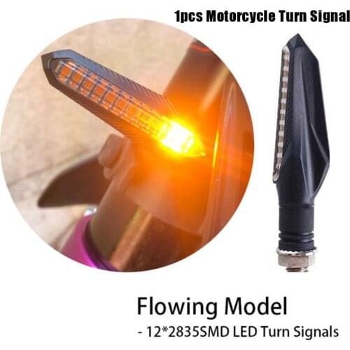 1PC LED Motorcycle Running Turn Signal light Sequential Water Flowing Blinker Indicator Flasher Lamp