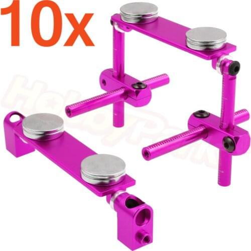 10 Sets CNC Aluminum Magnetic Stealth Invisible Body Post Mount Kit For 1/10 RC Models Car Drift HSP Sakura HPI Tamiya