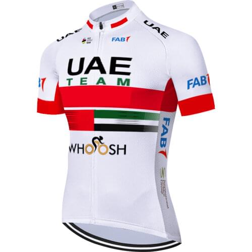 2021 de france UAE champion cycling jersey summer quick dry breathable short sleeve camisa ciclismo masculina