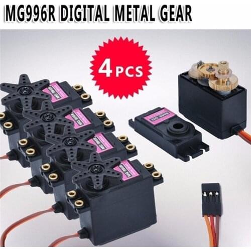 4pcs Metal Gear Digital Torque Servo Motor for RC Truck Racing