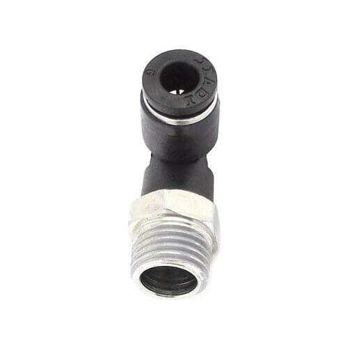 6mm Tube OD x 1/4PT Thread Elbow Connector Pneumatic Quick Fittings Joint