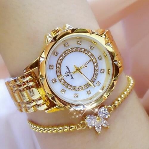 Relogio Feminino Luxury Brand Fashion Bracelet Womens Golden Watch Ladies Wrist Watches Gold Diamond Watches For Women 2019