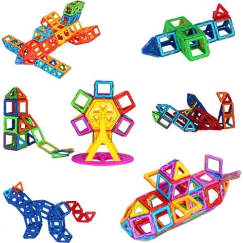 Designer Magnetic Building Blocks Big Size 72Pcs Triangle Square Brick Enlighten Bricks Magnetic Toys