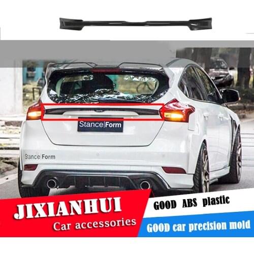 For Focus ROOF Spoiler 2012-2016 F ord Focus Hatchback FSK1 Spoiler ABS plastic Material Car Rear Wing Color Rear Spoiler