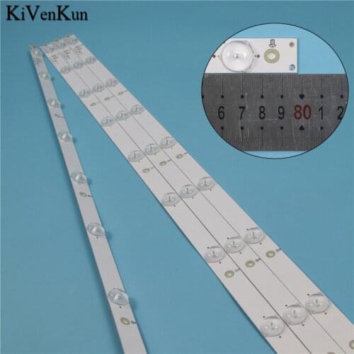 LED Backlight Strips For Philips 40PFL3240/T3 40PFS6609/12 40PFT4009/60 Bars GJ-DLEDII P5-400-D409-V7 Bands Rulers 2K15-D2P5-395