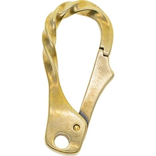 Brass Lobster Claw Keychain Clasp Twisted Keychain Clasp Key Ring Key Chain