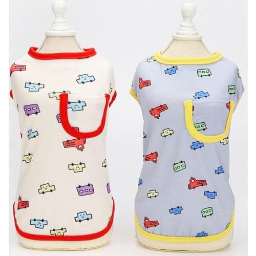 Summer Dog Pets Vest Cat Dog Clothes T-shirt Puppy Yorkshire Terrier maltese Pomeranian Poodle Bichon Schnauzer Clothing Outfit