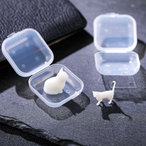 Micro Landscape Sitting Cat Model Resin Filling Handmade Plastic Kitty Model Epoxy Filling Model Jewelry Making Supplies