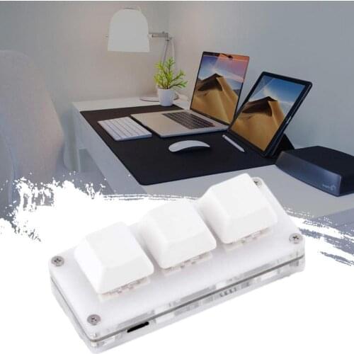 Mini 3-key Keypad Gaming Keyboard Programming Maacro Keypad Mechanical Keyboard With Software