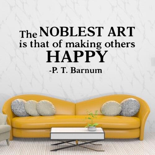 Cartoon P.T Barnum quotes Wall Art Decal Decoration Fashion Sticker For Kids Room Living Room Home Decor Sticker Home Decor