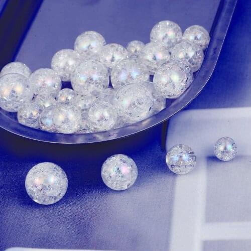 New acrylic white beads for DIY jewelry making for women loose beads necklace bracelet jewelry findings accessory