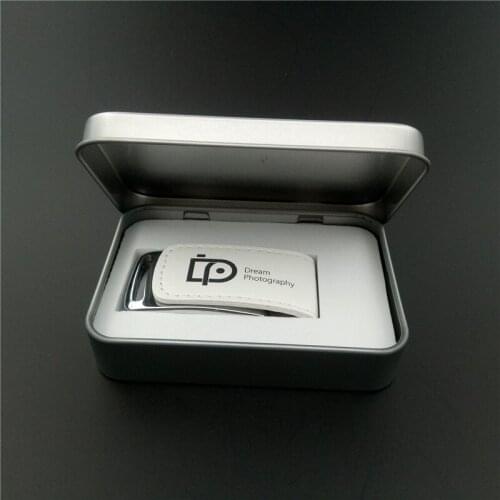 Custom Photo Print logo 3.0 Memory Sticks Flash Pen drive 16GB 32GB 64GB 128GB Pendrive leather U-disk Gift Photography