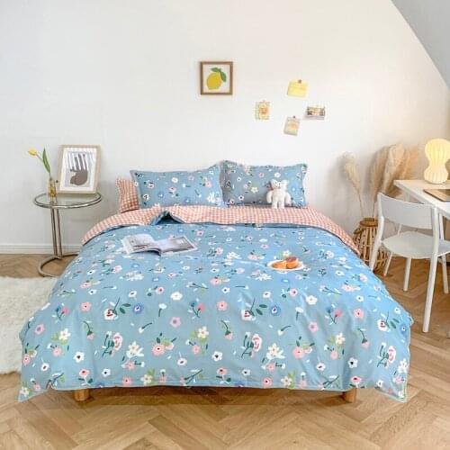 Simple Bedding Quilt cover Duvet Cover Sets Bed Linen Sheet Single Double Queen King Size Quilt Covers Bedclothes