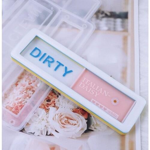 DIY Crystal Silicone Mold Dishwasher Refrigerator Cabinet Paste Cleaning Logo Switch Washing Machine Attach Mold For Resin Makin