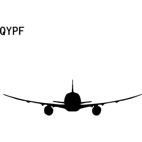 QYPF 17.2cm*4.5cm Plane Moves Smoothly Through The Clouds Vinyl Car Sticker Lifelikeness Decal Graphical C18-0670