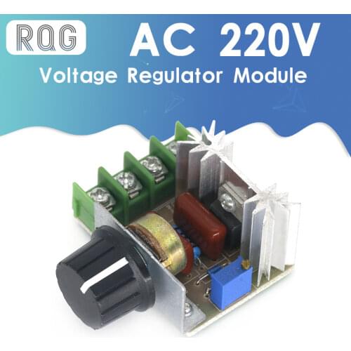 AC 220V 2000W SCR Voltage Regulator Dimming Dimmers Motor Speed Controller Thermostat Electronic Voltage Regulator Module