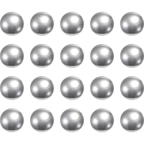 Uxcell 20 Pcs 13.5mm 201 Stainless Steel Bearing Balls G200 Precision