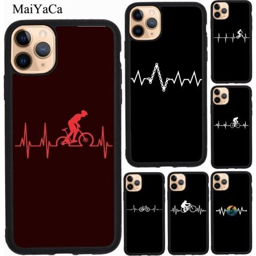 MaiYaCa Bike Bicycle Heartbeat Case For iPhone 11 Pro Max 12 Pro Max mini XS X XR SE 2020 6S 7 8 Plus Fundas