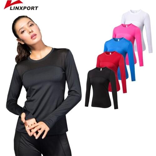 Women Running Blouses Shirt Sports Tops Yoga Shirt Fitness T-shirt Quick Dry Gym Clothing Long Sleeve Tights Thermal Underwear