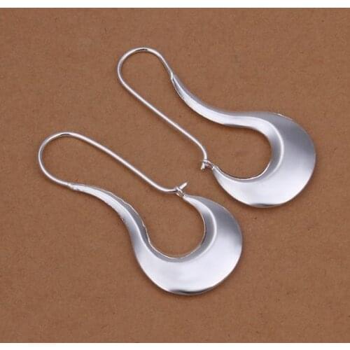 E338 Wholesale Silver Color Earrings For Women Silver 925 Jewelry Fashion Jewelry , /ascajjja Aqxajiea