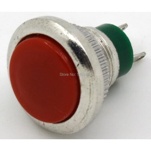 10pcs / lot DS-312 12mm reset (ON) - OFF push button switch SPST pushbutton