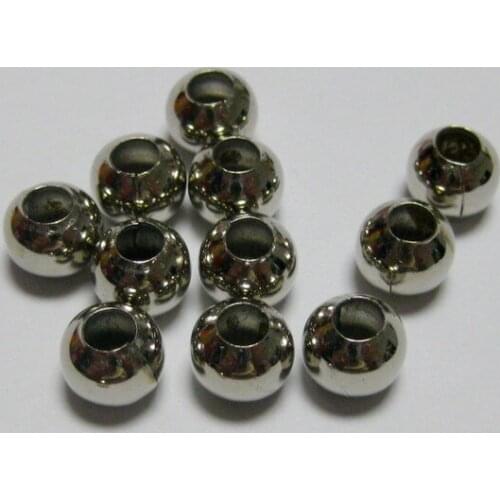 100 Metal Smooth Ball Spacer Beads 8mm Jewelry Finding