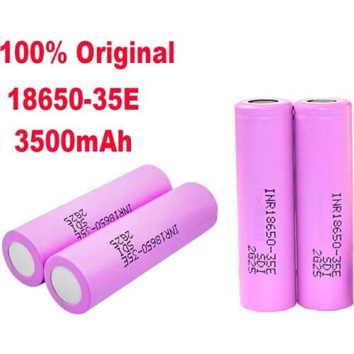 100% Original 18650 3500mAh 20A discharge INR18650 35E INR18650-35E 18650 battery Li-ion 3.7v rechargable Battery+Free shipping