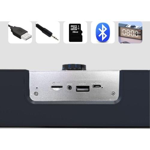 2020 New Private Model Bluetooth Card Clock Speaker Amplifier Mirror Gift