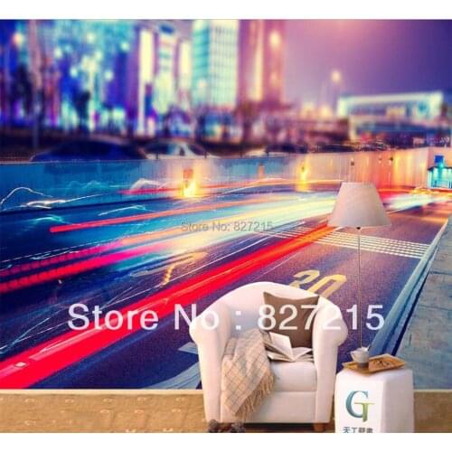 3D-0519/New Fashion Wall Decoration Material/PVC Material /Stretch Film/Beautiful Night Scene/Function as Wall Paper/Sustainable