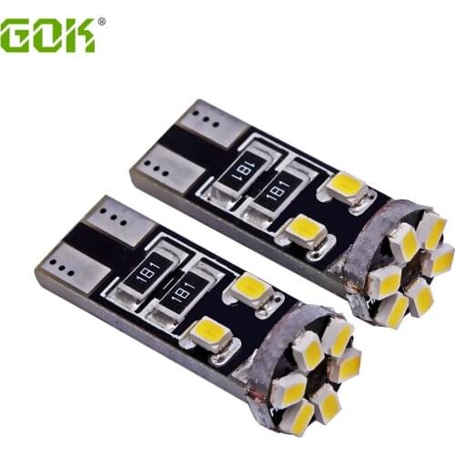 50pcs/lot Super Bright T10 10SMD LED 3020 1206 chip smd w5w t10 10led Auto Car led Canbus White Light car styling