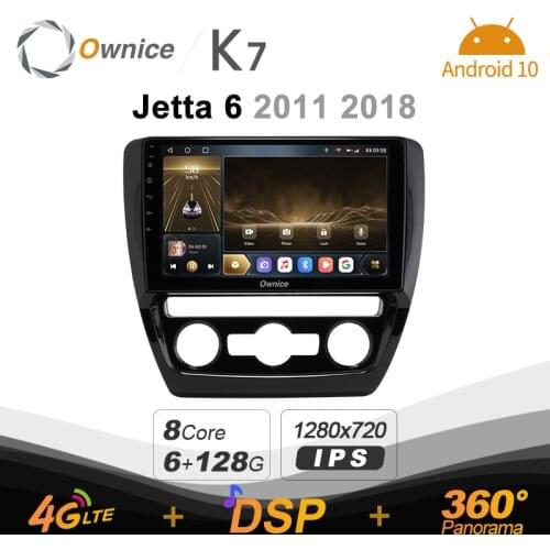 Ownice K7 6G+128G Ownice Android 10.0 Car Radio for Volkswagen Jetta 6 2011 2018 GPS 2din 4G LTE 5G Wifi autoradio 360 SPDIF