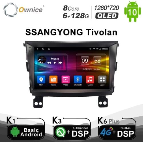 2Din 6G+128G Android 10.0 Car Multimedia Video Player For SSANGYONG Tivolan Tivoli 2014 2015 2016 1280*720 Car Radio GPS 4G LTE