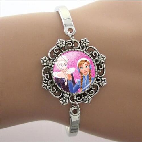 Disney Princess Aisha Bracelet Animation Character Art Photo Bracelet Frozen Dome Bracelet Glass Jewelry Bracelet