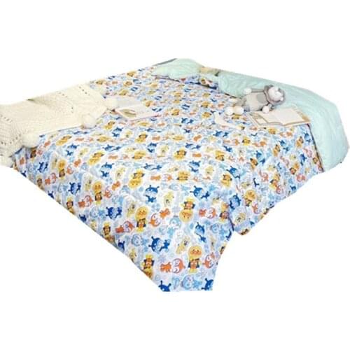Childrens Summer Cool Wormwood Cartoon Printing Anpanman Printing Kindergarten Kid Air-conditioning Quilt Baby Bedding Unisex