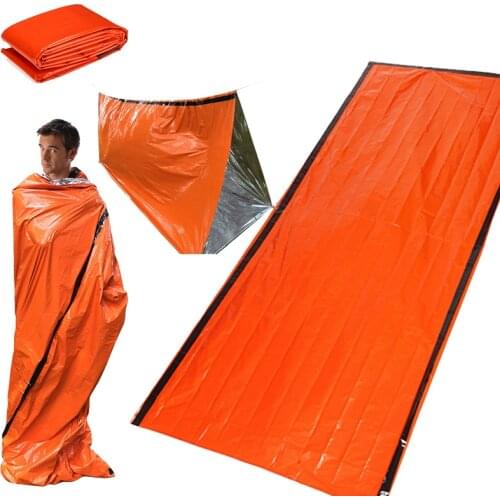 Emergency Sleeping Bag Waterproof Light Thermal Emergency Sleeping Bags Outdoor Camping Hiking Reflective Tent Survival Gear