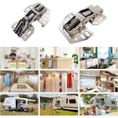 RV Yacht Hardware Accessories Wardrobe Metal Hinges Bridge Shaped Spring Hinges Wearproof Furniture Silent Hinges
