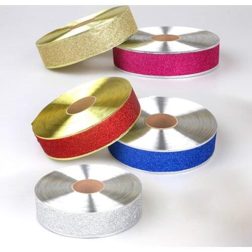 Flash Printed Sequin Ribbons Grosgrain Ribbon Accessories Wedding Party DIY Handmade Materials Christmas Tree Decoration Gift