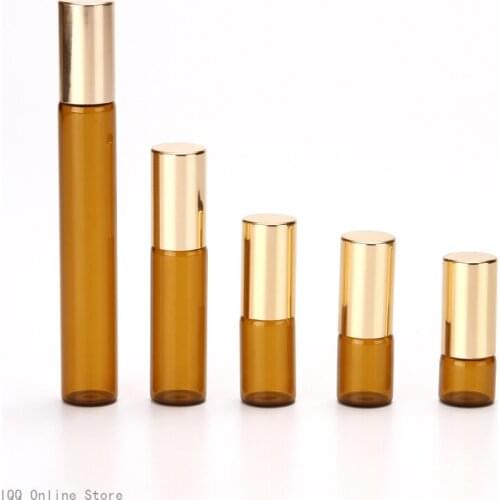 30pcs Mini Clear Refillable Roller Ball Simple Oil Perfume Bottle UV Coating Essential Fragrance Pot Cosmetic Makeup Tools