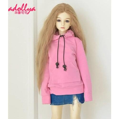 Adollya Fashion BJD Clothes Doll Accessories Sweater Denim Skirt Mini Leather Backpack Shoulder Bag Dress Up BJD Dolls Clothing