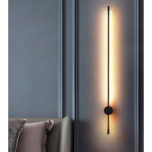Wall lamp long strip garden courtyard courtyard door post 110V 220V LED indoor Bedroom headboard wall lights