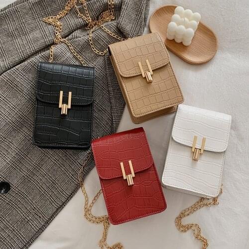 2021 New Women Shoulder Bag Fashion Small Phone Bag Chains Mini Handbag Chains Crossbody Bag Messenger Bags Sac Main Femme