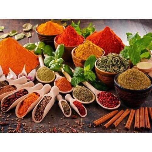 New 5D DIY Diamond Painting Embroidery Seasoning Diamond Mosaic Cross Stitch Rhinestones Full Square Kitchen Decor Home ll198