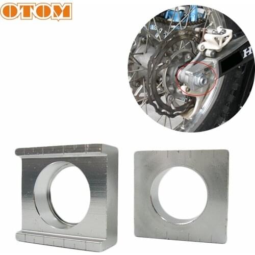 OTOM Motocross Axle Block Silvery Aluminum Jack Chain Adjuster For HONDA CRF250R 250X CRF450R 450X Off-Road Motorcycle Dirt Bike
