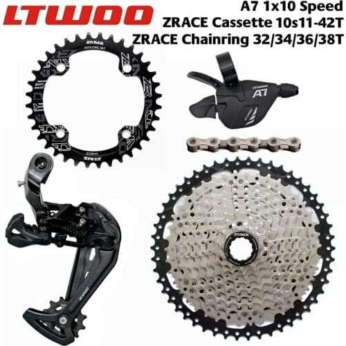 LTWOO A7 1x10 Speed Shifter + Rear Derailleur + ZRACE Cassette /Chainring +Chain Groupset CR BEYOND 6000 Bicycle Accessories