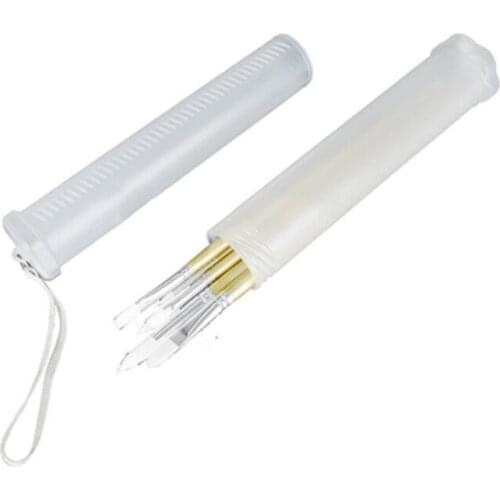 Pen Holder Plastic Student Supplies Transparent Adjustable Ultra-thin Pen Holder Portable Pencil Case Stationery Storage Bag